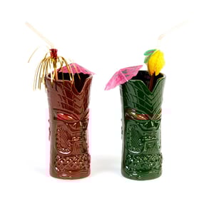 Groovy Ceramıc Tiki Mug 8*H:17,5 350 cc GRV-20221 - BİRADLI