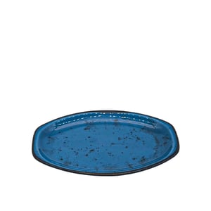 Tulu Porselen Alis Kayık Tabak - Reactive 93 Mavi - TULU PORSELEN