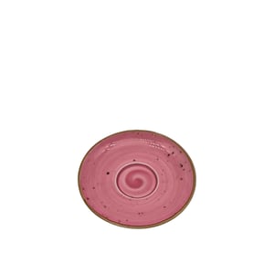 Tulu Porselen Luna Kahve Fincan Tabağı-Reactive 06 Şeker Pembe - TULU PORSELEN