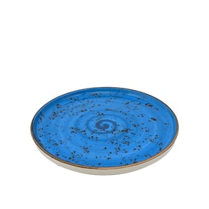 Tulu Porselen Step Tabak 27 cm-Reactıve Mavi - TULU PORSELEN