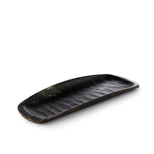 Özgül Hw Röfyeli Kayık 40X16 Cm Abanoz Desenli 785A - ÖZGÜL