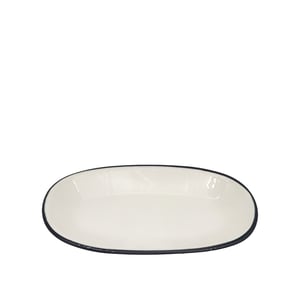 Tulu Porselen Klasik Kayık 19cm File 64Siyah KL19KYF64 - TULU PORSELEN