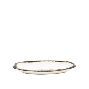 Tulu Porselen Klasik Kayık Tabak 15x9 cm Krem - TULU PORSELEN