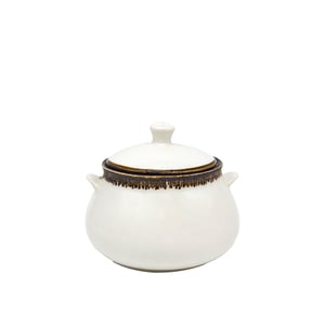 Tulu Porselen Marmita Tencere 15cm-Chocolate MAR15TCCT47 - TULU PORSELEN