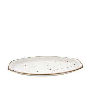 Tulu Porselen Alis Kayık Tabak 26 cm Reactıve 46Krem ALS26KYR46 - TULU PORSELEN
