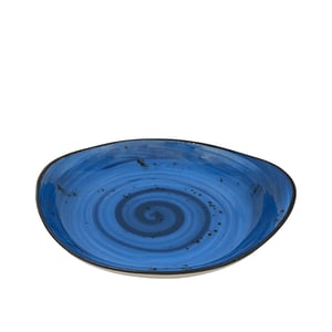 Zest Porcelain Mar Sunum Tabak 24 Cm-Paris Mavi - ZEST PORCELAIN