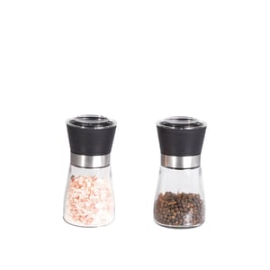 Biradlı Cam Tuzluk Karabiber Değirmeni 13 Cm BRD-236 - BİRADLI