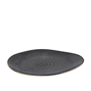 Tulu Porselen Kayık Sunum Tabak 35cm-Reactıve 67 Gri TK35KYR67 - TULU PORSELEN