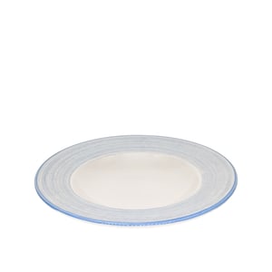 Tulu Porselen Anka Çukur Tabak 21 cm-Yanak Fırça 93 Mavi ANK21CKYF93 - TULU PORSELEN