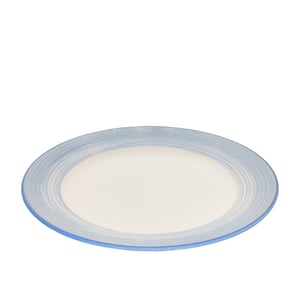 Tulu Porselen Anka Düz Tabak 30 cm Yanak Fırça 93 Mavi ANK30DUYF93 - TULU PORSELEN