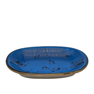 Tulu Porselen Klasik Kayık 24 cm Reactive R93 Mavi KL24KYR93 - TULU PORSELEN