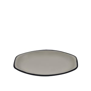 Tulu Porselen Alis Kayık Tabak 18 cm File 64 Siyah ALS18KYF64 - TULU PORSELEN