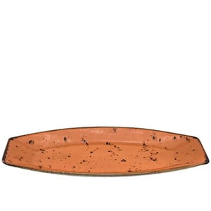 Zest Porcelain Kaya Kayık 35X14,5Cm-Paris Turuncu - ZEST PORCELAIN