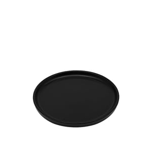 Tulu Porselen Step Tabak 21 Cm Saten 64 Siyah - TULU PORSELEN