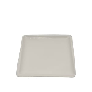 Tulu Porselen Plaza Kare Tabak 22X22cm Krem PLZ22DU00 - TULU PORSELEN