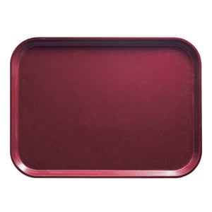 Cambro Camtread Burgundy Dikdörtgen Kaymaz Tepsi 450*650 mm 1826CT522 - CAMBRO