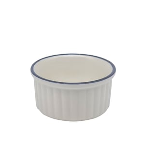 Tulu Porselen Suffle Kase 10cm-File 64 Transparan Siyah KL10SFF64 - TULU PORSELEN