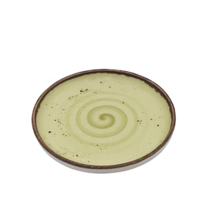 Tulu Porselen Step Düz Tabak 21 cm-Reactıve 77 Yeşil - TULU PORSELEN