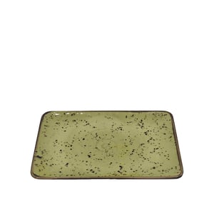 Tulu Porselen Kare Kayık Tabak 30X20cm-Reactıve R77 Yeşil TK30KYR77 - TULU PORSELEN