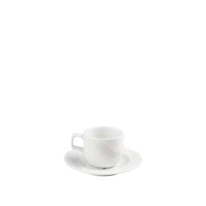 Porland Porselen 133616 Halley Beyaz Çay Fincan Tabağı 160 Mm - PORLAND PORSELEN