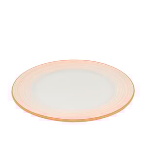 Tulu Porselen Anka Düz Tabak 30 cm Yanak Fırça 44 Turuncu ANK30DUYF44 - TULU PORSELEN