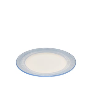 Tulu Porselen Anka 23Cm Düz Tabak-Yanak Fırça 93 Mavi - TULU PORSELEN