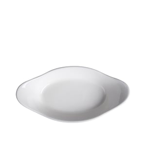 Tulu Porselen Oval Sahan Sunum 25 X 14 cm Krem - TULU PORSELEN