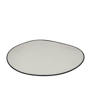 Tulu Porselen Kayık Sunum Tabak 35 cm File 64 Siyah TK35KYF64 - TULU PORSELEN