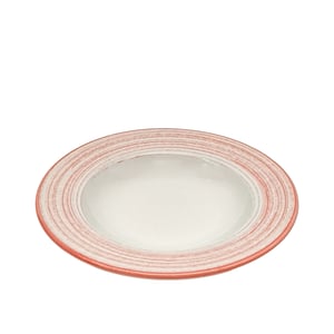 Tulu Porselen Anka Çukur Tabak 23cm Yanak Fırça 36 Kırmızı ANK23CKYF36 - TULU PORSELEN