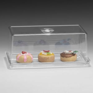 Alkan Akrilik Altlı Pc Kapaklı Kek Fanusu 19*36*H - ALKAN