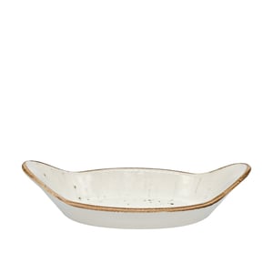 Zest Porcelain Oval Sahan Sunum 25 X 14Cm -Paris Krem - ZEST PORCELAIN