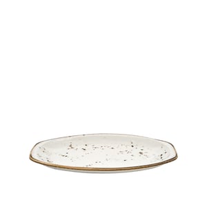 Tulu Porselen Alis Kayık Tabak 22 cm Reactive 46 Krem ALS22KYR46 - TULU PORSELEN
