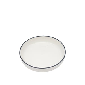 Zest Porcelain Step Çukur Tabak 24 Cm-Riva Siyah - ZEST PORCELAIN