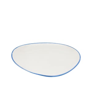 Tulu Porselen Kayık Sunum Tabak 35 cm – File 93 Mavi TK35KYF93 - TULU PORSELEN