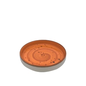 Tulu Porselen Step Tabak 12 cm-Reactive 44 Turuncu - TULU PORSELEN