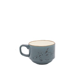 Tulu Porselen Flat Kahve Fincanı Reactive 96 Mavi FLT01KFR96 - TULU PORSELEN