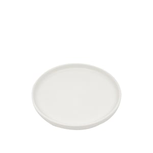 Tulu Porselen Step Tabak 21 cm Saten Beyaz STP21TBST01 - TULU PORSELEN