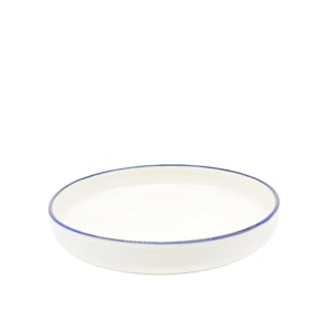 Tulu Porselen Step Çukur Tabak 24cm File 33 Mavi STP24CKF33 - TULU PORSELEN