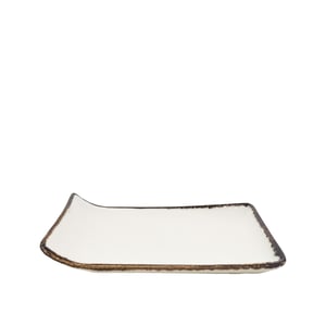 Tulu Porselen Kıvrık Kayık 21,5cm X 18 cm-Chocolate KV18KYCT47 - TULU PORSELEN