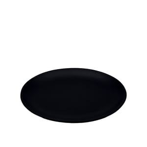 Tulu Porselen Plaza Oval Tabak 25X19cm - Saten 64 Siyah PLZ25X19OVST64 - TULU PORSELEN