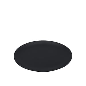 Tulu Porselen Plaza Oval Tabak 31X24cm - Saten 64 Siyah PLZ31X24OVST64 - TULU PORSELEN