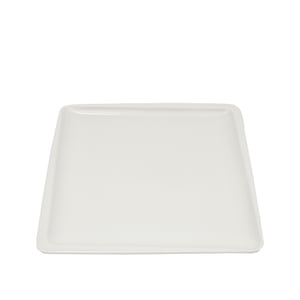 Tulu Porselen Plaza Kare Tabak 27X27cm - Saten Beyaz PLZ27DUST01 - TULU PORSELEN