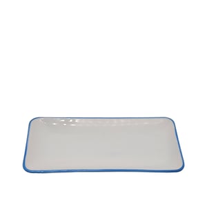 Tulu Porselen Tk Sunum Tabak 30X15cm - File 93 Mavi TK15KYF93 - TULU PORSELEN