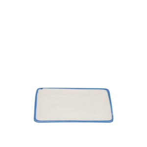 Tulu Porselen Dikdörtgen Kayık 14X8,5Cm - File 93 Mavi - TULU PORSELEN