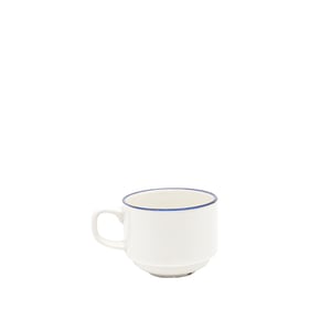Tulu Porselen Flat Kahve Fincanı - File 33 Mavi FLT01KFF33 - TULU PORSELEN