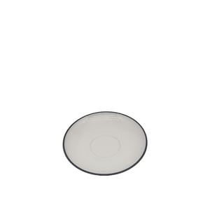 Zest Porcelain Flat Kahve Fincan Tabağı -Riva Siyah - ZEST PORCELAIN