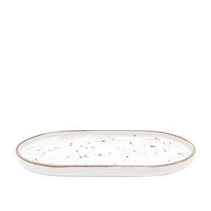 Tulu Porselen Step Kayık Tabak 30 X 18 cm Reactıve 46 Krem STP30KYR46 - TULU PORSELEN