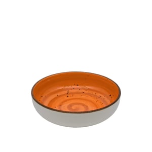 Tulu Porselen Step Çukur Tabak 20cm Reactıve 44 Turuncu STP20CKR44 - TULU PORSELEN