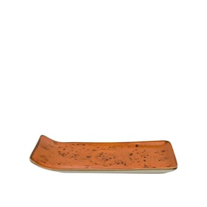 Tulu Porselen Kıvrık Kayık 21,5X12Cm - Reactıve 44 Turuncu - TULU PORSELEN