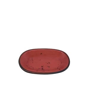 Tulu Porselen Klasik Kayık 12cm X 8cm Reactive 36 Kırmızı KL12KYR36 - TULU PORSELEN